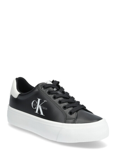Calvin Klein Vulc Flatform Laceup Low Lth Black 40 Calvin Klein Vulc Flatform Laceup Low Lth Black 40
