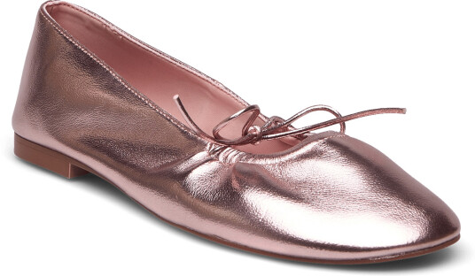 Mango | Metallic Ballet Flats | 36