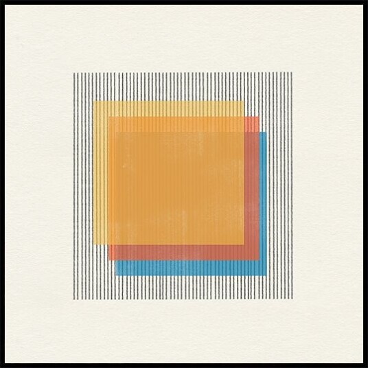 Colorful Illusions Poster Plakat / 100x100cm