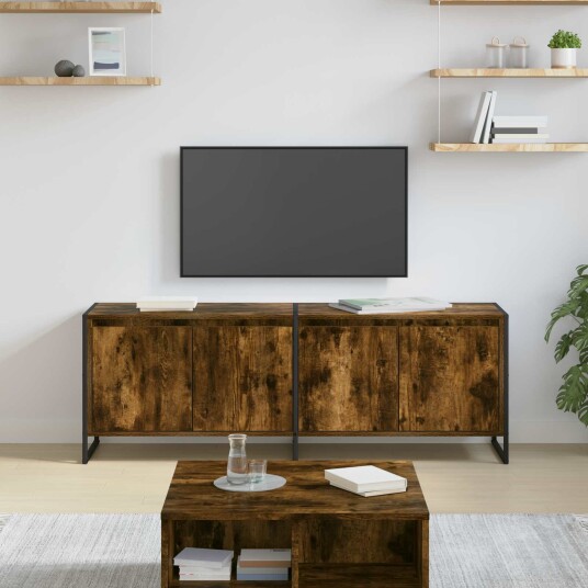  TV skap Røyk Eik 140 x 36 x 49.5 cm Konstruert tre