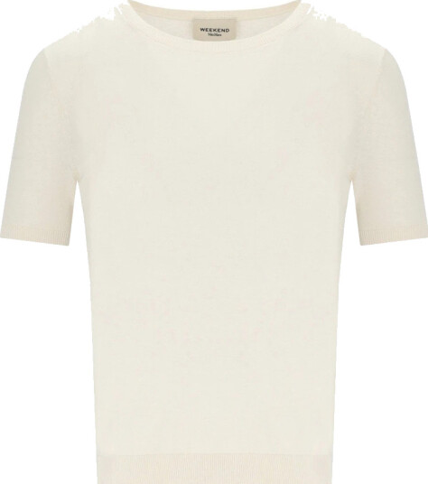 Weekend Max Mara Dame Strikkevarer Hvit M,