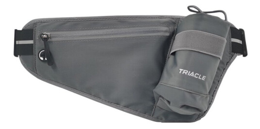 TRIACLE LØPEBELTE MED LOMMER OG FLASKEHOLDER, GRÅ TRIACLE LØPEBELTE MED LOMMER OG FLASKEHOLDER, GRÅ