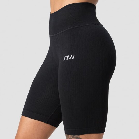 Icaniwill Ribbed Define Seamless Biker Shorts Black Svart X small Icaniwill Ribbed Define Seamless Biker Shorts Black Svart X small