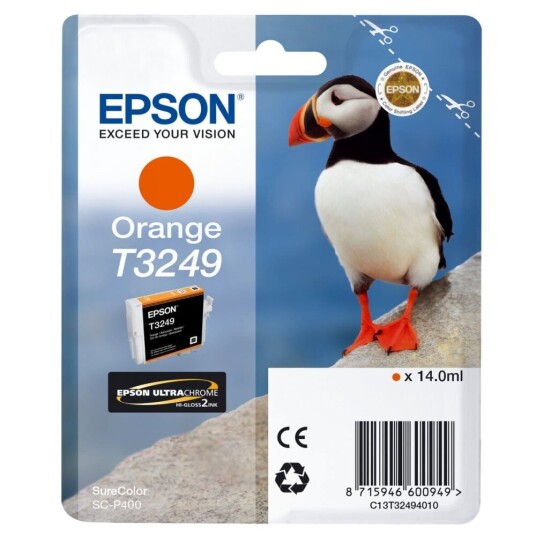 Epson Originale Blekkpatroner Epson C13t32494010 Oransje Epson Originale Blekkpatroner Epson C13t32494010 Oransje