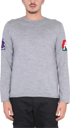 Comme des Garçons Herre Strikkevarer Grå M,