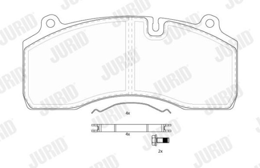 Bremseklosser JURID 2918105390 Bremseklosser JURID 2918105390