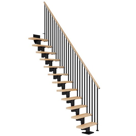 Dolle Dublin Rett Trapp svartclassic Iii lakkert Bøk 71 14 Loddrett Høyde 277 337cm Dolle Dublin Rett Trapp svartclassic Iii lakkert Bøk 71 14 Loddrett Høyde 277 337cm