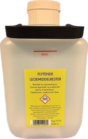 Seponett LP-25 oppsamlingsbeholder 2500 ml