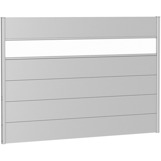 BIOHORT VEGGPANEL FOR LEVEGG AKRYLGLASS 200X135 SØLV METALLIC