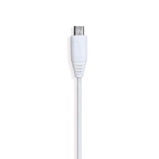 GEAR Ladekabel Microusb Til Usb a 0,3 M Hvit Rund Kabel