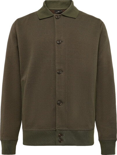 PS Paul Smith Mens Casual Fit Cardigan   Khaki green   S