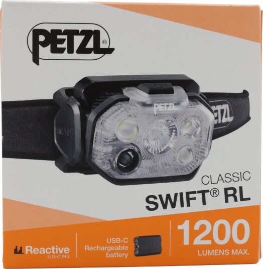 Petzl Swift Rl Classic Otsalamppu, 1200 Lm, Musta Petzl Swift Rl Classic Otsalamppu, 1200 Lm, Musta
