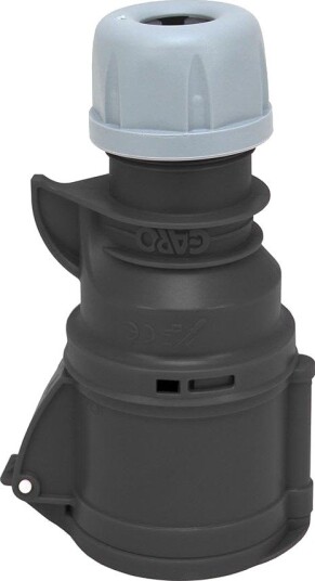 Garo S 432-7 Q Skjøtekontakt IP44, 5-Polet, 32 A, Quick Svart, 7 H
