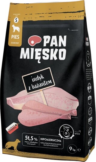 Pan Mięsko Tørrfôr Small Med Fasan Kalkun 2 X 9 kg