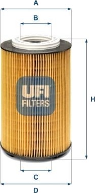 UFI 25.235.00 Oljefilter UFI 25.235.00 Oljefilter