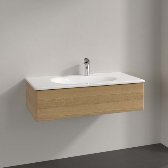 Villeroy & Boch Antao Servantskap med 1 skuff 98,8x49,3x25,6 cm m/lys Eik