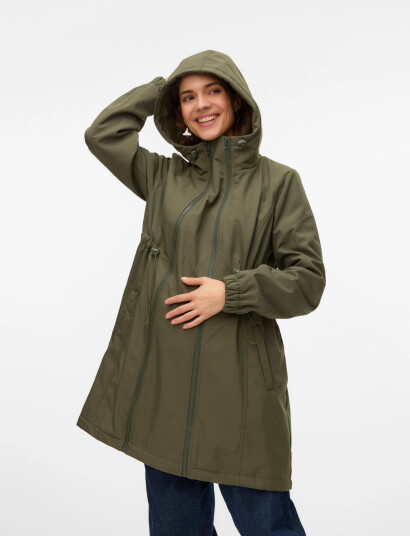 Mamalicious Mlnell Solid 3In1 Softshell Jacket Noos - Khaki green - M