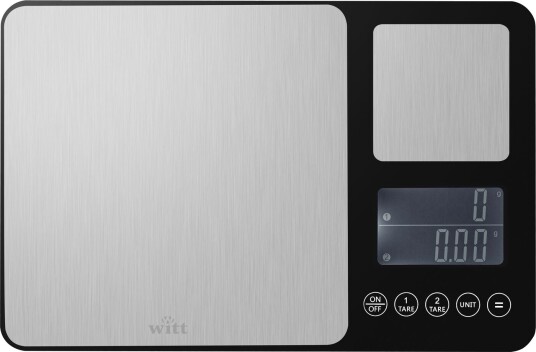 Witt Dual Kjøkkenvekt for Pizzabaking Svart