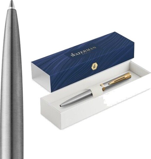 Waterman Impression Stainless Steel G.T. Ballpen M Blue ink