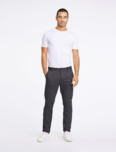 Lindbergh Superflex Knitted Cropped Pant - Grey - XS Lindbergh Superflex Knitted Cropped Pant - Grey - XS