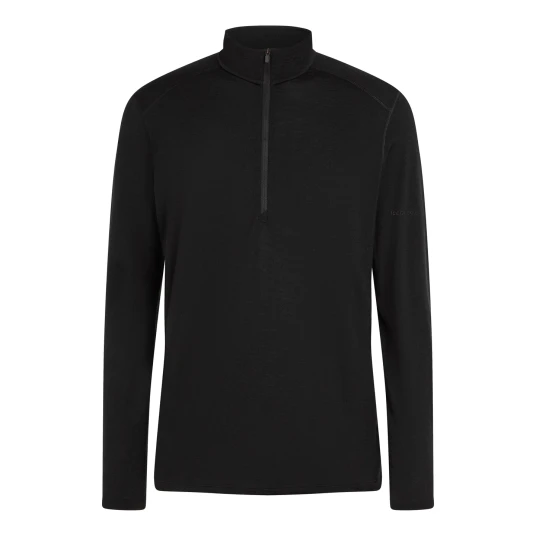Icebreaker M 200 Oasis Ls Half Zip ullundertøy merino herre 001 BLACK XXL Icebreaker M 200 Oasis Ls Half Zip ullundertøy merino herre 001 BLACK XXL