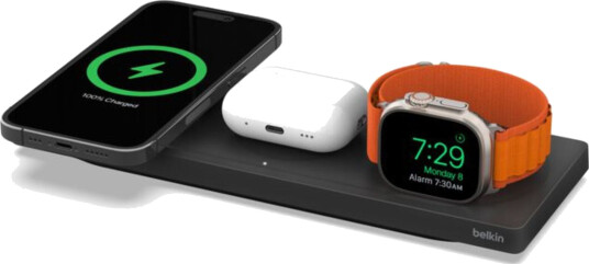 Belkin 3-i-1 MagSafe Trådløs Lader - Svart Belkin 3-i-1 MagSafe Trådløs Lader - Svart