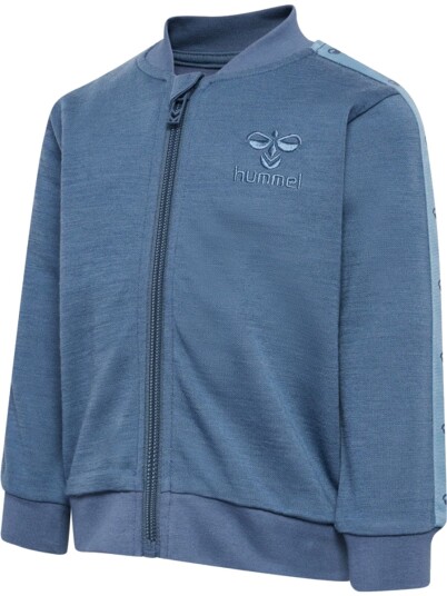 Hummel Wulbato ull/bomull zip jakke   bering sea 104   104