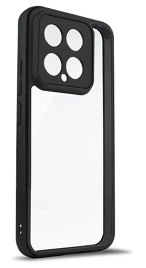 INCOVER Xiaomi 14 Hybrid Plastdeksel - Gjennomsiktig / Svart