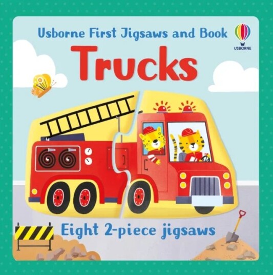 Usborne First Jigsaws And Book: Trucks Av Abigail Wheatley