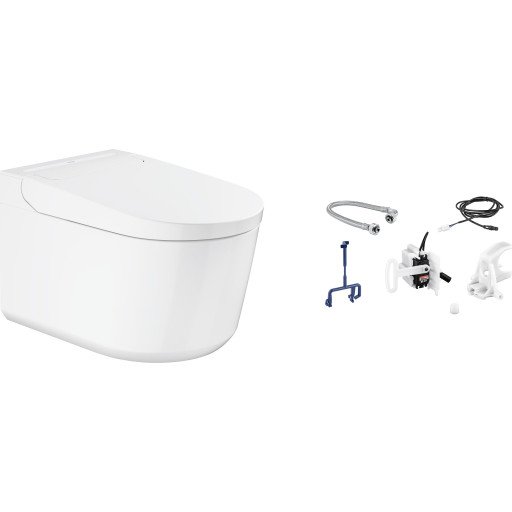 Grohe Sensia Basic Dusj- Og Toalettpakke, Uten Spylekant, Antibakteriell, Hvit Grohe Sensia Basic Dusj- Og Toalettpakke, Uten Spylekant, Antibakteriell, Hvit