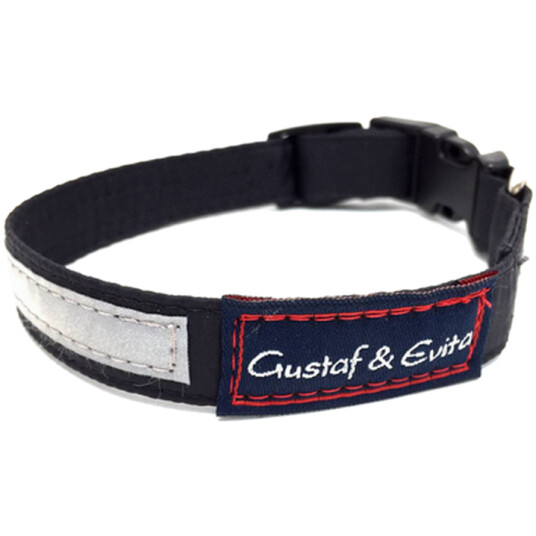 Hundehalsbånd Reflex - Quick Release/Justerbart Gammelrosa 40 cm.