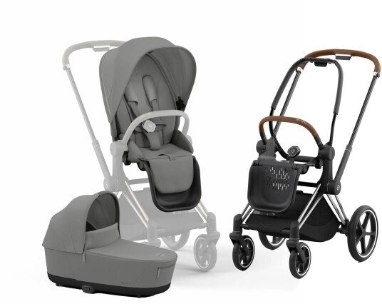 Cybex Priam Duovogn Sepia Black/Chrome Brown