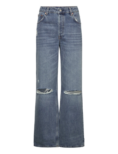 GANT D2. Hw Relaxed Straight Rip Jeans - Blue - 28