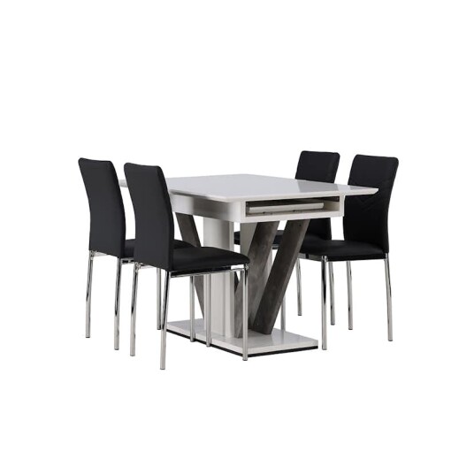 Venture Home Spisegruppe Venture Home Disa med 4 Lily Stoler GR23588 Venture Home Spisegruppe Venture Home Disa med 4 Lily Stoler GR23588