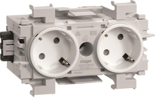Hager GS20119016 Uttak 2-Veis, Jordet