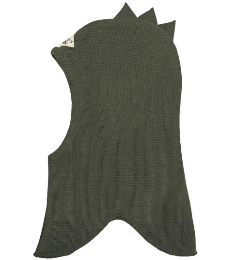Racing Kids Balaclava Ull/Bomull 2 lags Turtle m. Takk 3 9 md 62 74 Balaclava dobbel Grønn