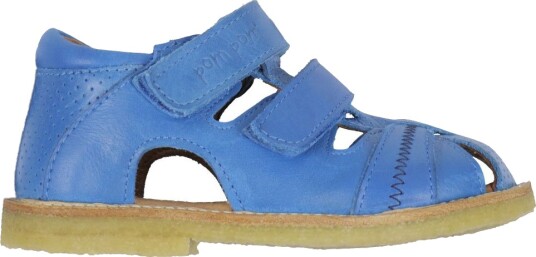 Pom Pom Classic Rub Sole Closed Two Velcro - Blue - 26