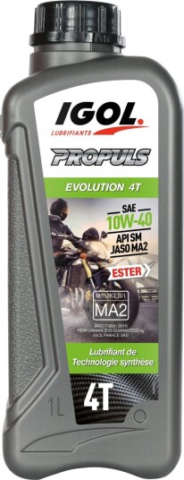 Motorsykkel motorolje IGOL Propuls Evolution 4T 10W40 1L