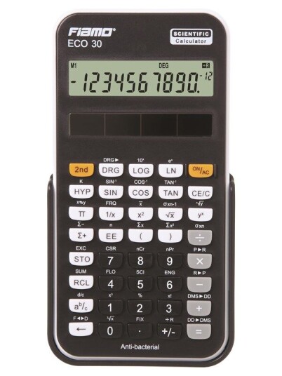 Fiamo Eco 30 Anti-bacterial Calculator Black