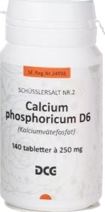 Cellesalt Schüssler nr.2 (Calcium Phosphoricum) D6 140 Tabletter