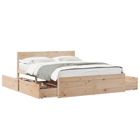  Sengeramme uten madrass 160x200 cm heltre furu 8721102672408