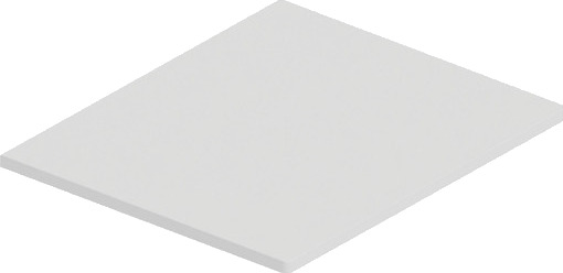 Cosmic benkeplate (MDF) matt hvit