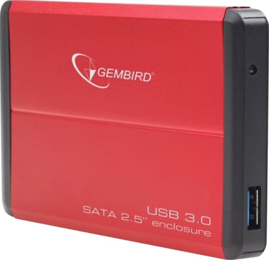 Gembird EE2-U3S-2-R Harddiskkabinett USB 3.0 2.5" Aluminium Rød Gembird EE2-U3S-2-R Harddiskkabinett USB 3.0 2.5" Aluminium Rød