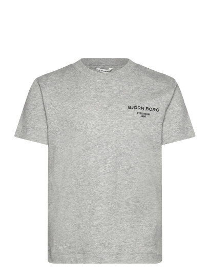 Björn Borg Borg Essential 1 T Shirt Grey 158 164 Björn Borg Borg Essential 1 T Shirt Grey 158 164
