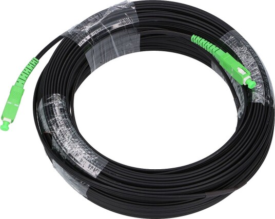 Extralink Fiberkabel EX.8475 (Simplex) 50 m (Sc/Apc-Sc/Apc) Svart