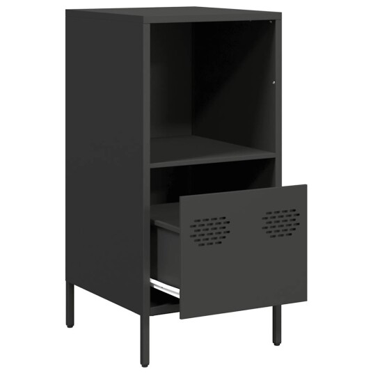 Skjenk svart 35x39x73,5 cm kaldvalset stål 8721102931093