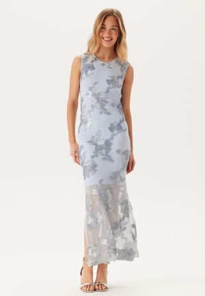 YAS Yasfloree Sl Long Dress Halogen Blue S YAS Yasfloree Sl Long Dress Halogen Blue S