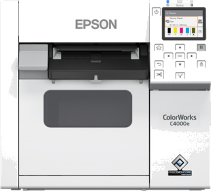 Epson ColorWorks CW-C4000E (BK) Etikettskriver farge ink-jet Rull (10,2 cm) 1200 x 1200 dpi inntil 100 mm/sek (mono) / inntil 100 mm/sek (farge) USB USB-vert kutter Epson ColorWorks CW-C4000E (BK) Etikettskriver farge ink-jet Rull (10,2 cm) 1200 x 1200 dpi inntil 100 mm/sek (mono) / inntil 100 mm/sek (farge) USB USB-vert kutter