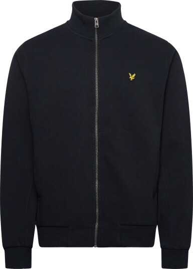 Lyle & Scott Pique Zip Through Sweatshirt Black M