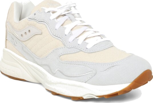 Saucony 3D Grid Hurricane Undyed Unisex Cream 45